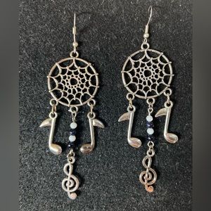 Dream Catcher musical dangle earrings